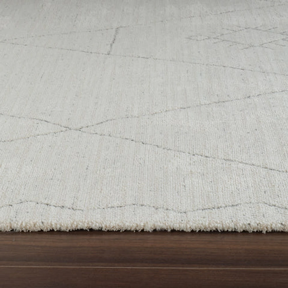 Milano Beige Modern Distressed Area Rug