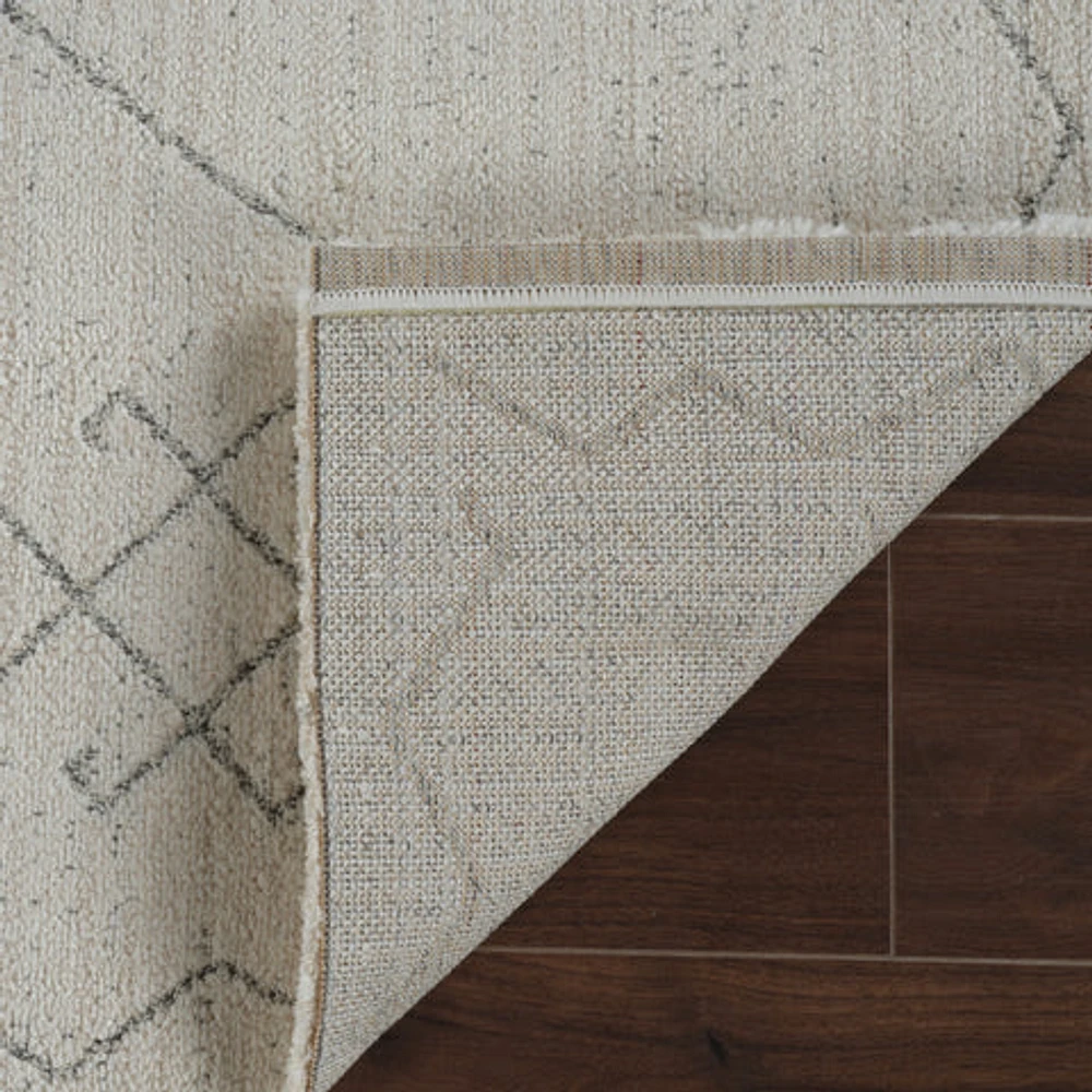 Milano Beige Modern Distressed Area Rug