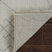 Milano Beige Modern Distressed Area Rug