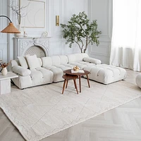 Milano Beige Modern Distressed Area Rug