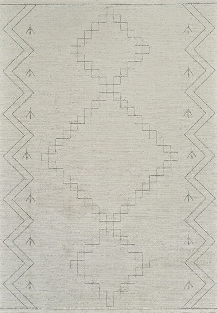 Milano Beige Textured Abstract Area Rug