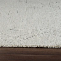 Milano Beige Textured Abstract Area Rug