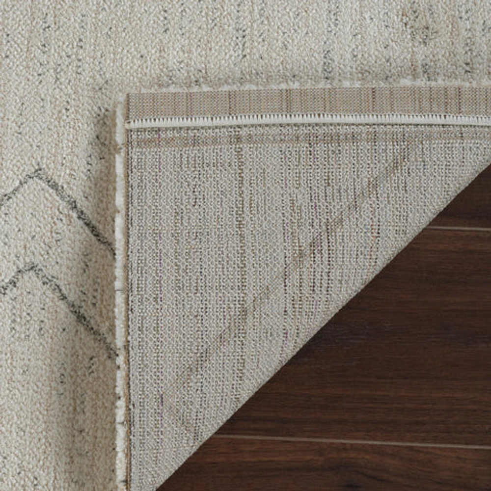Milano Beige Textured Abstract Area Rug