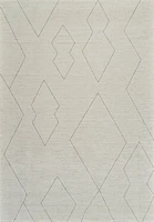 Milano Beige Faded Abstract Area Rug