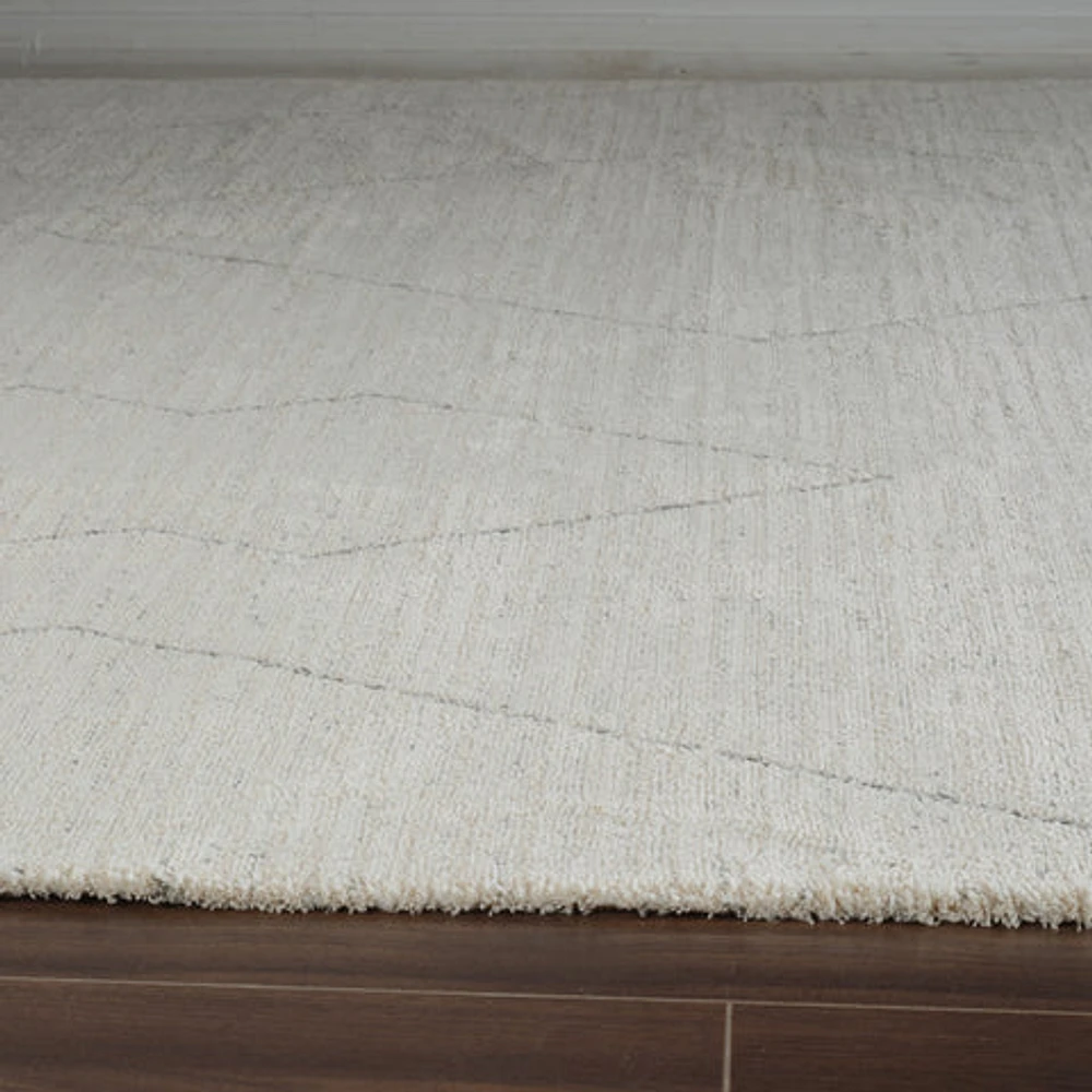 Milano Beige Faded Abstract Area Rug