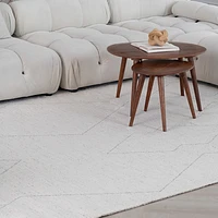 Milano Beige Faded Abstract Area Rug