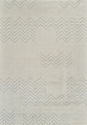Milano Beige Modern Chevron Rug – 5x8