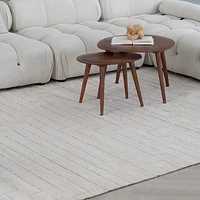 Milano Beige Traditional Floral Area Rug