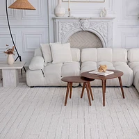 Milano Beige Traditional Floral Area Rug