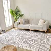 Nairobi Purple Geometric Modern Area Rug