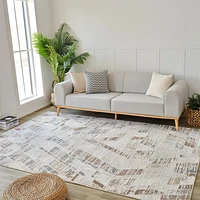 Nairobi Beige Contemporary Art-Inspired Rug