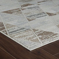 Nairobi Beige Contemporary Art-Inspired Rug