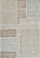 Nairobi Beige Geometric Abstract Rug – 5x8