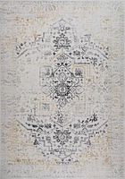Prismatic Cream Contemporary Lines Area Rug