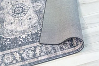 Prismatic Black Geometric Modern Area Rug