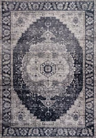 Prismatic Black Geometric Modern Area Rug