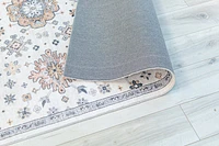 Prismatic Cream Modern Abstract Area Rug
