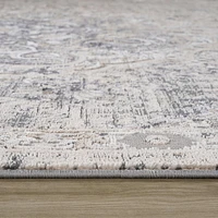 Rio Grey Abstract Swirl Area Rug