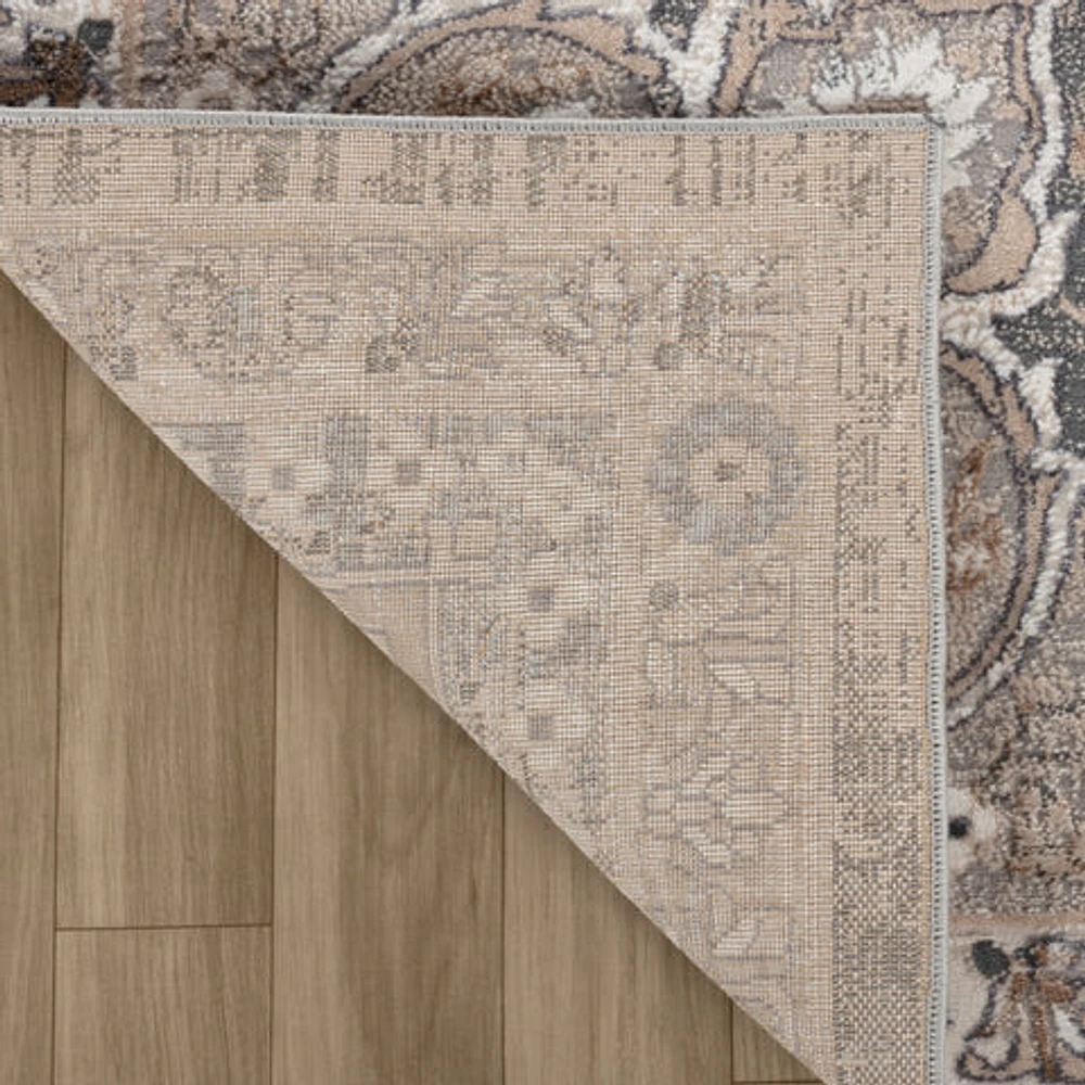 Rio Grey Abstract Swirl Area Rug