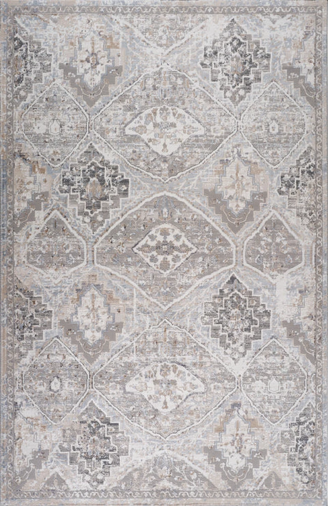 Rio Beige Diamond Trellis Area Rug