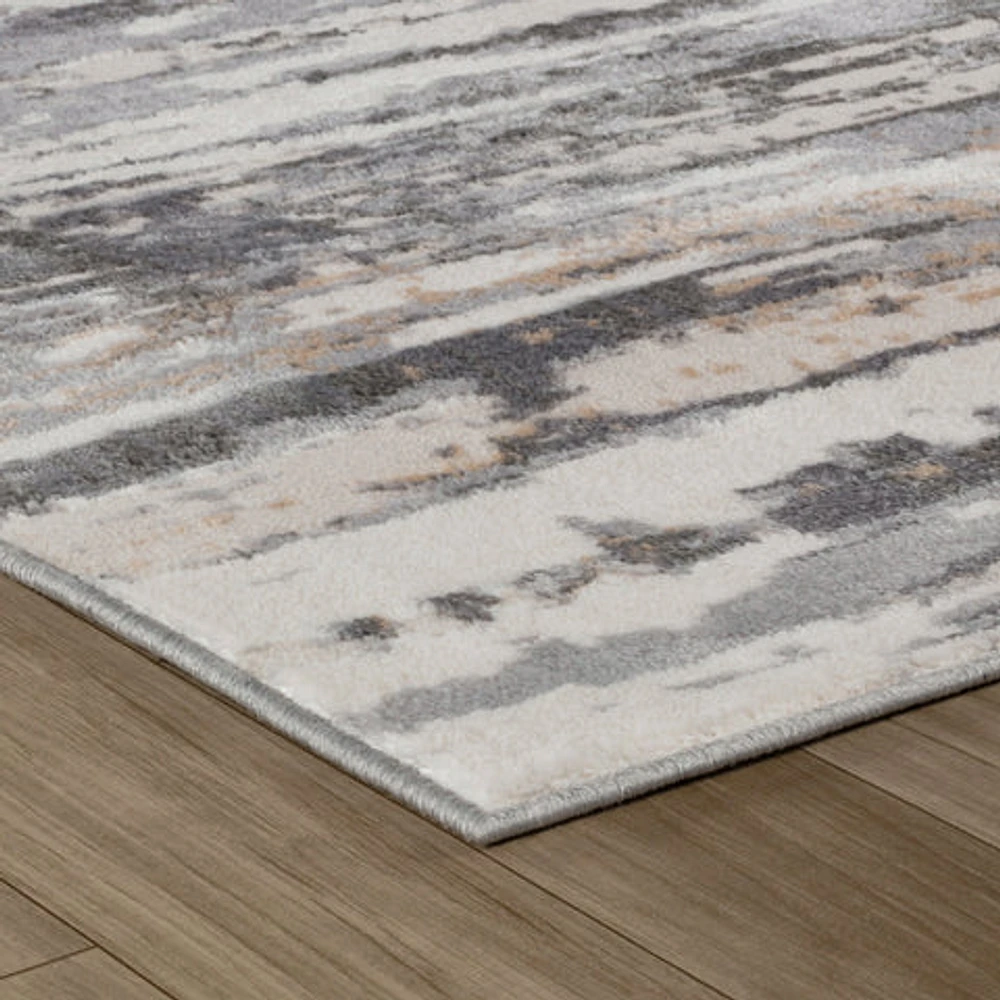 Rio Elegant Beige Abstract Area Rug