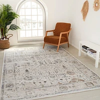 Rio Beige Abstract Lines Area Rug