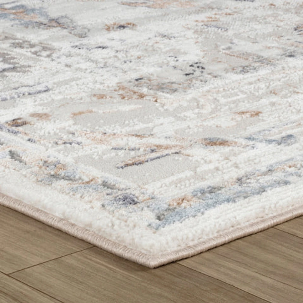 Rio Beige Abstract Lines Area Rug
