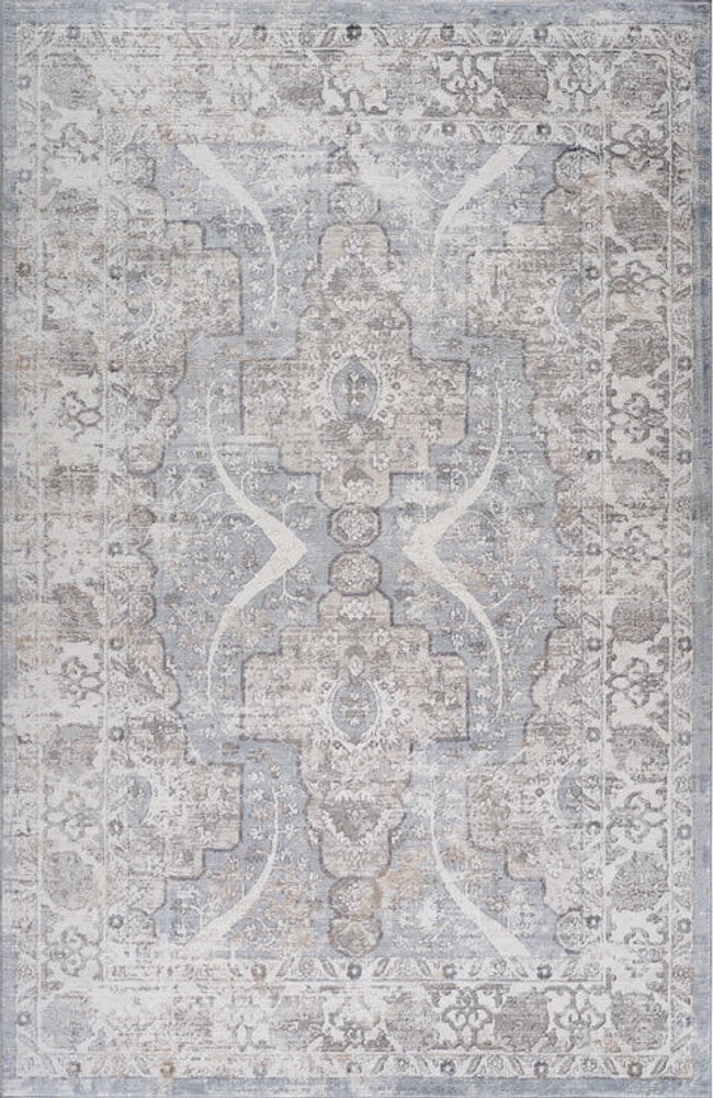 Rio Grey Linear Modern Area Rug