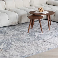 Rio Grey Linear Modern Area Rug