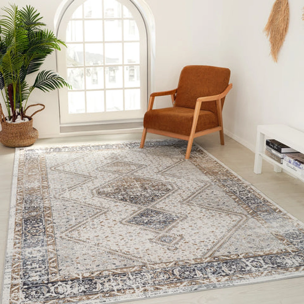 Rio Grey Contemporary Textured Area Rug