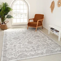 Rio Grey Abstract Waves Area Rug