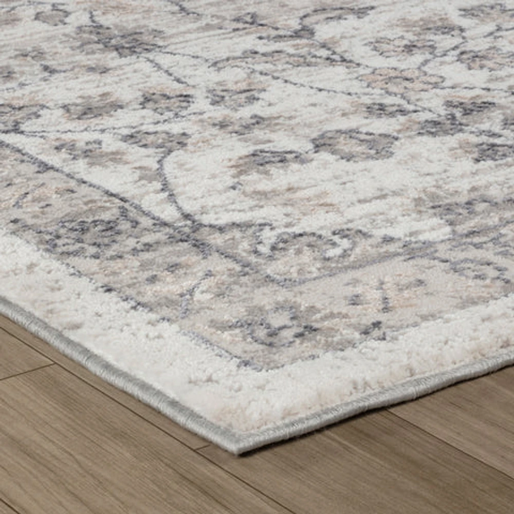 Rio Grey Abstract Waves Area Rug