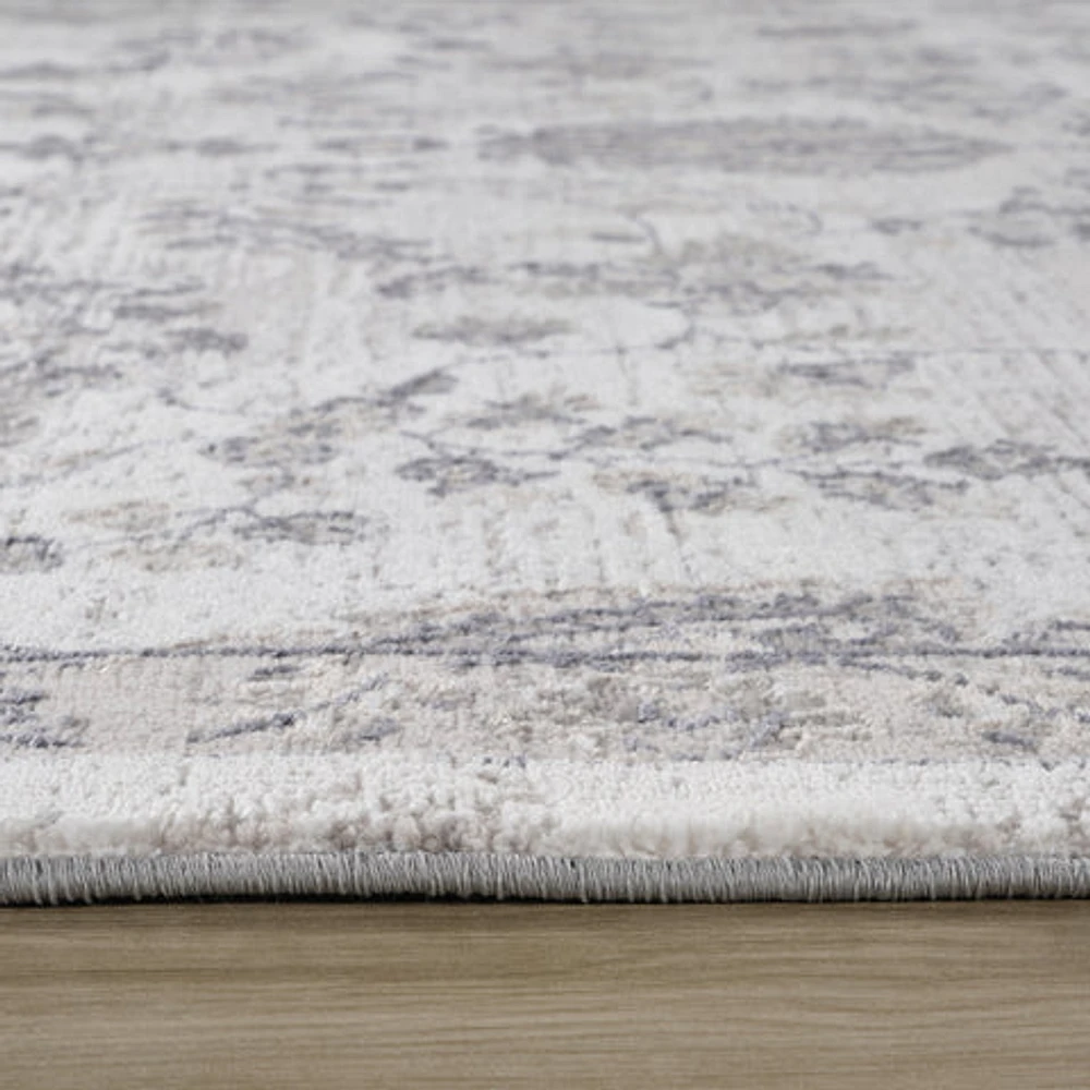 Rio Grey Abstract Waves Area Rug