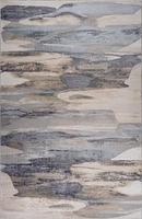 Rio Blue Geometric Modern Area Rug