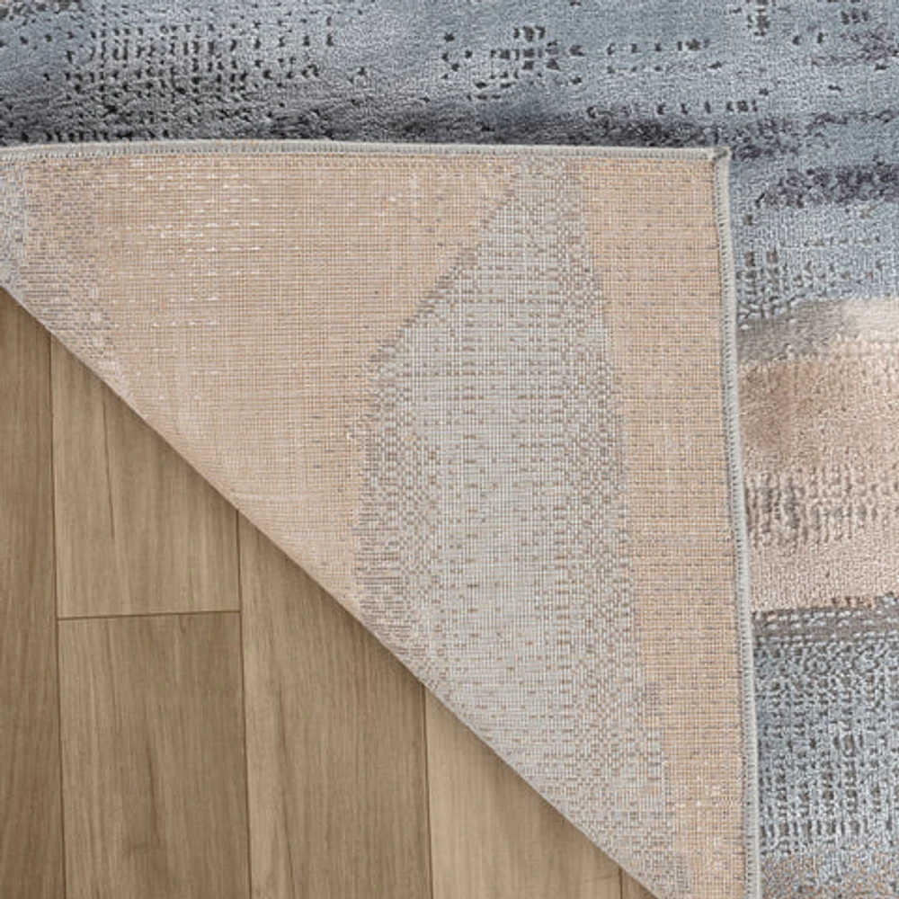 Rio Blue Geometric Modern Area Rug