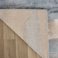 Rio Blue Geometric Modern Area Rug