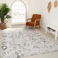 Rio Beige Classic Patchwork Area Rug