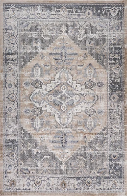 Rio Minimalist Beige Striped Area Rug