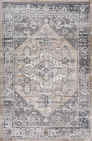 Rio Minimalist Beige Striped Area Rug
