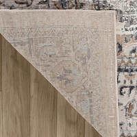 Rio Minimalist Beige Striped Area Rug