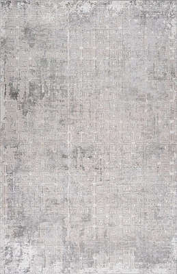 Modern Geometric Trellis Area Rug – 7' x 10'