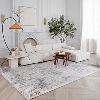 Rio Contemporary Grey Lattice Area Rug