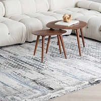 Rio Geometric Grey Modern Area Rug