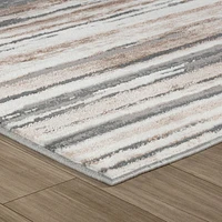 Rio Grey Abstract Lines Area Rug