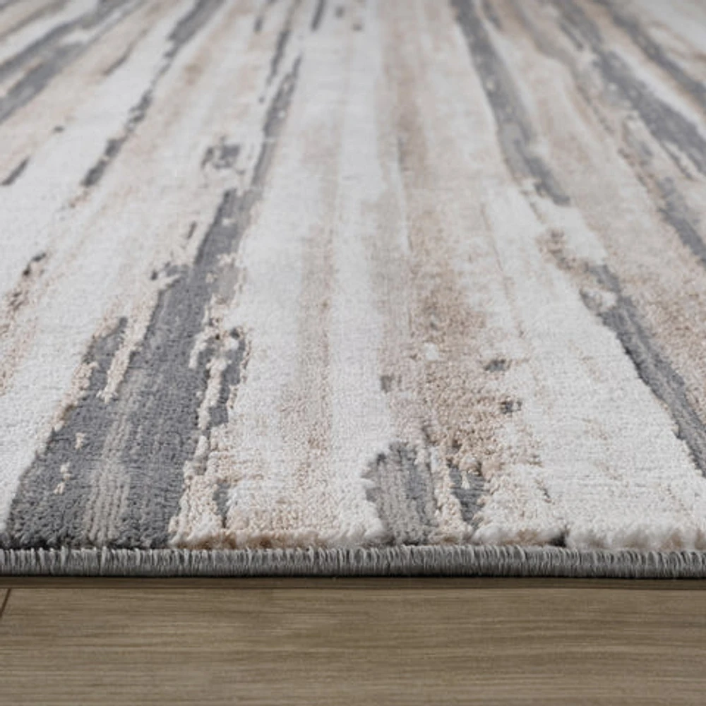 Rio Grey Abstract Lines Area Rug