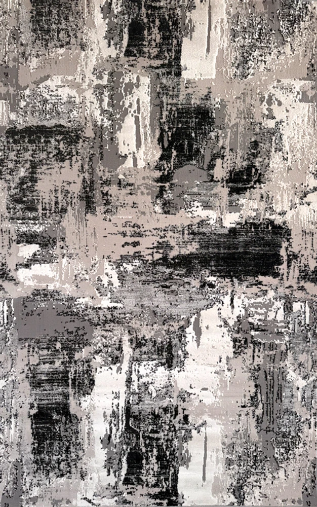 Rio Grey Contemporary Textured Area Rug
