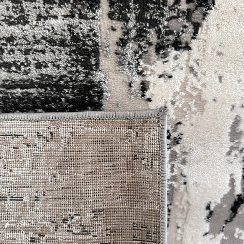Rio Grey Contemporary Textured Area Rug