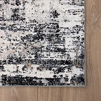 Rio White Modern Abstract Area Rug