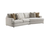 Colette 2 PCs Sectional w/4 Pillows