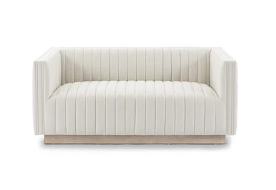 Elba Mid Century Loveseat - Tuscany Cream